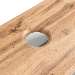 Wohnen Waschtisch|Waschbeckenunterschränke*Hängender Waschtisch mit Baumkante - Tofias