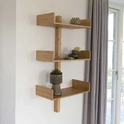 Wohnen Hängendes Designregal mit drei Ablagen - Jefferson