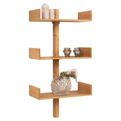 Wohnen Hängendes Designregal mit drei Ablagen - Jefferson