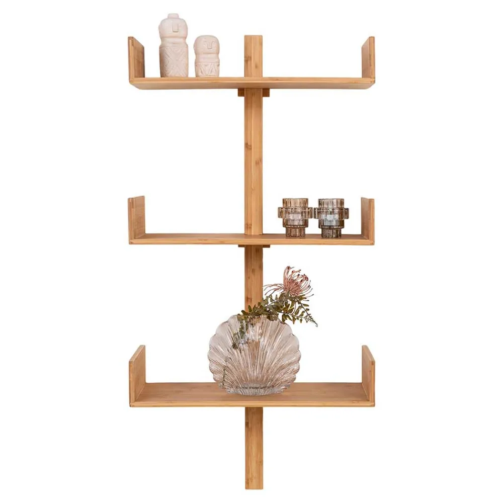 Wohnen Hängendes Designregal mit drei Ablagen - Jefferson