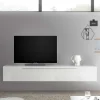 Wohnen Tv & Hifi-Möbel|Tv & Hifi-Möbel*Hängendes Lowboard in Weiß Hochglanz - Dalunzio