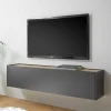 Wohnen Esszimmerschränke*Hängendes TV Board in Anthrazit - Ahilav