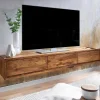 Wohnen Sideboards & Kommoden|Sideboards & Kommoden*Hängendes TV Lowboard mit drei Schubladen - Baham