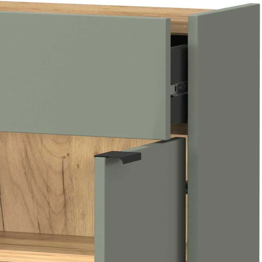 Wohnen Hängendes Vertiko & runder Spiegel - Point (zweiteilig)