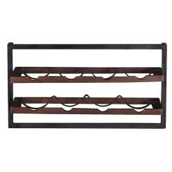 Wohnen Wohnzimmer-Regale|Kolonialmöbel*Hängendes Weinregal für acht Flaschen - Solapura