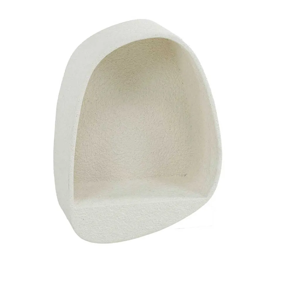 Wohnen Designermöbel*Hängeregal aus Marmorkomposit in Beige - Mayo