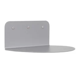 Wohnen Hängeregal aus Stahl in Taupe - Avenza