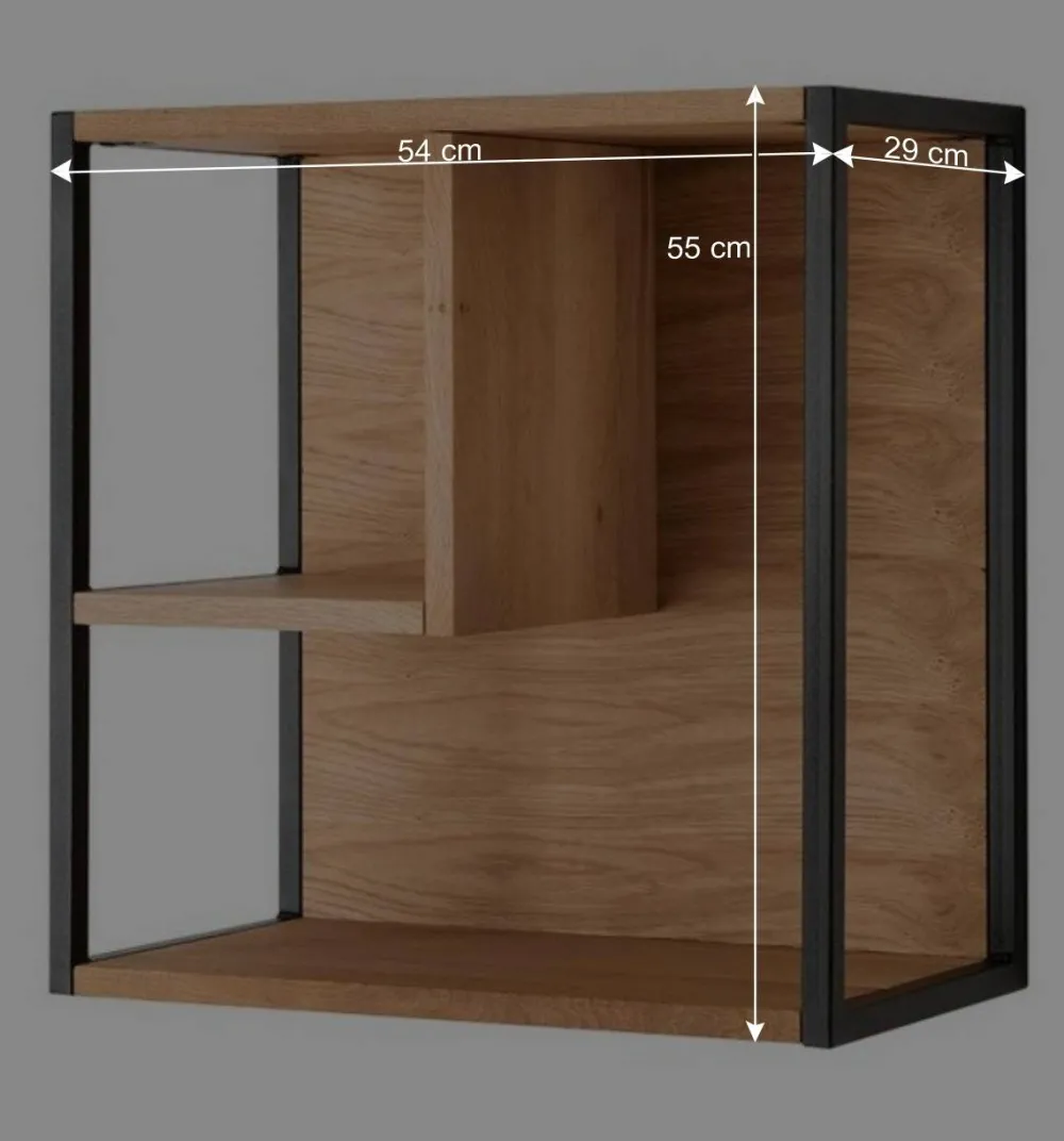 Wohnen Hängeregal aus Wildeiche Massivholz - Manarola