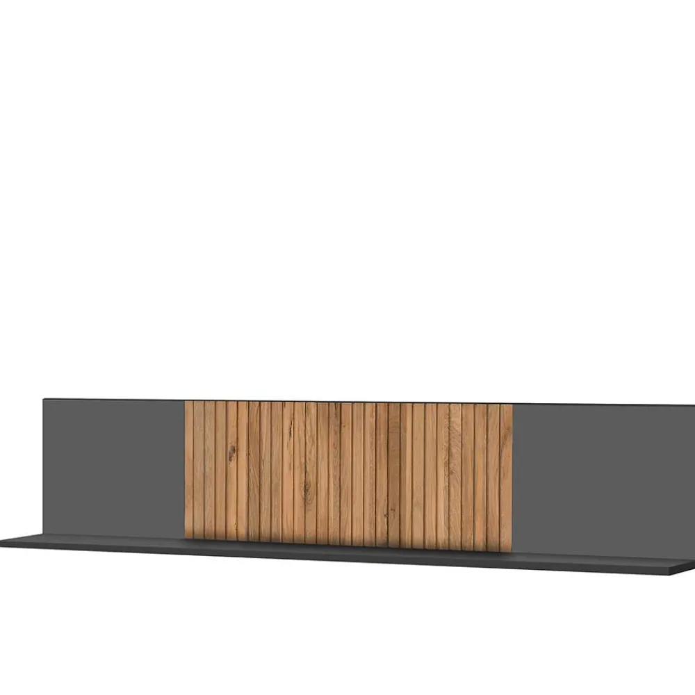 Wohnen Hängeregal mit Rückwand 183x38x24 cm - Cruzca