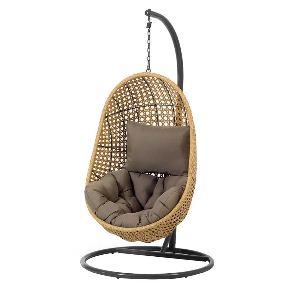 Wohnen Rattanmöbel|Lounge-Gartenmöbel*Hängesessel aus Kunstrattan - Floyda