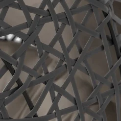 Wohnen Skandinavische Möbel|Rattanmöbel*Hängesessel mit Gestell in Grau hell dunkel - Jueves