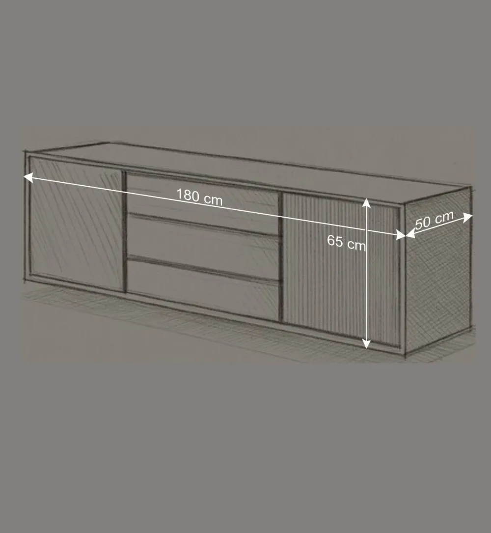 Wohnen Tv & Hifi-Möbel|Tv & Hifi-Möbel*Hänge-Sideboard mit 180 cm Breite - Fredellia