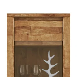 Wohnen Esszimmer-Vitrinen*Hängevitrine Nadalia aus Wildeiche Massivholz