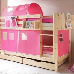 Wohnen Kindermöbel|Kinderbetten*Hochbett Amy in Kiefer Massivholz