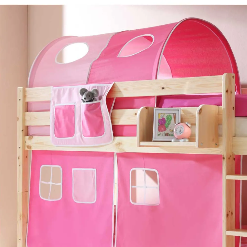 Wohnen Kindermöbel|Kinderbetten*Hochbett Amy in Kiefer Massivholz