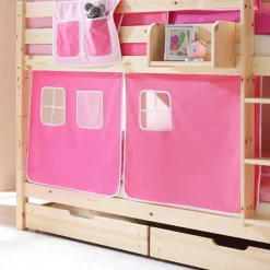 Wohnen Kindermöbel|Kinderbetten*Hochbett Amy in Kiefer Massivholz