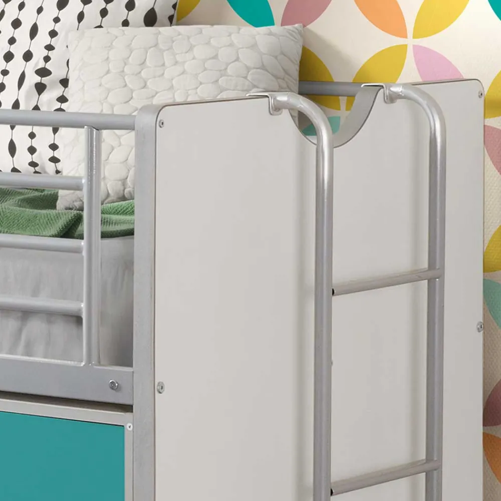 Kinder Wohnen Hochbett Nowy in Blau