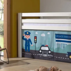 Wohnen Kindermöbel|Kinderbetten*Hochbett Polizeibett in Weiß - Trian