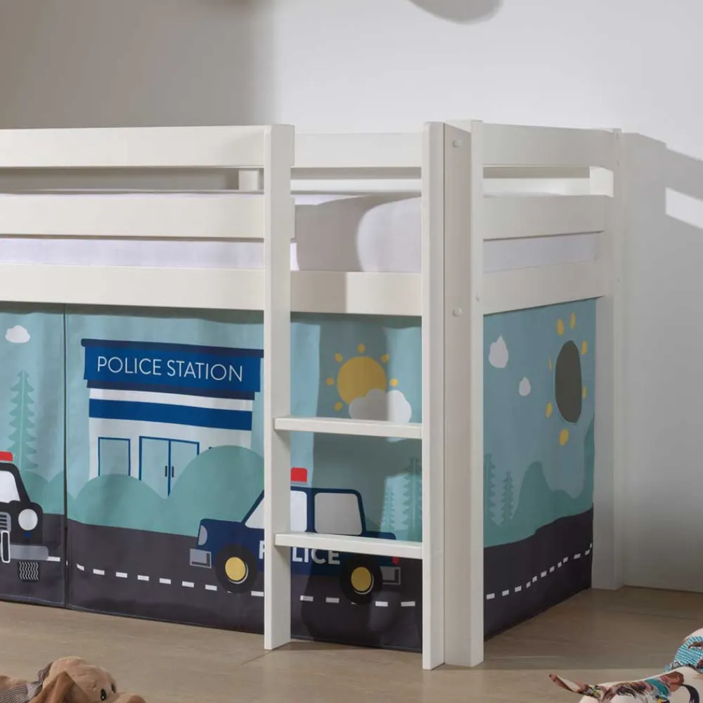 Wohnen Kindermöbel|Kinderbetten*Hochbett Polizeibett in Weiß - Trian