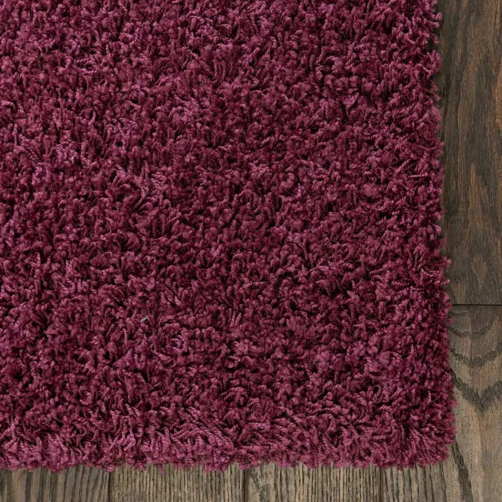 Wohnen Hochflor Teppich oder Läufer in Violett - Zelio