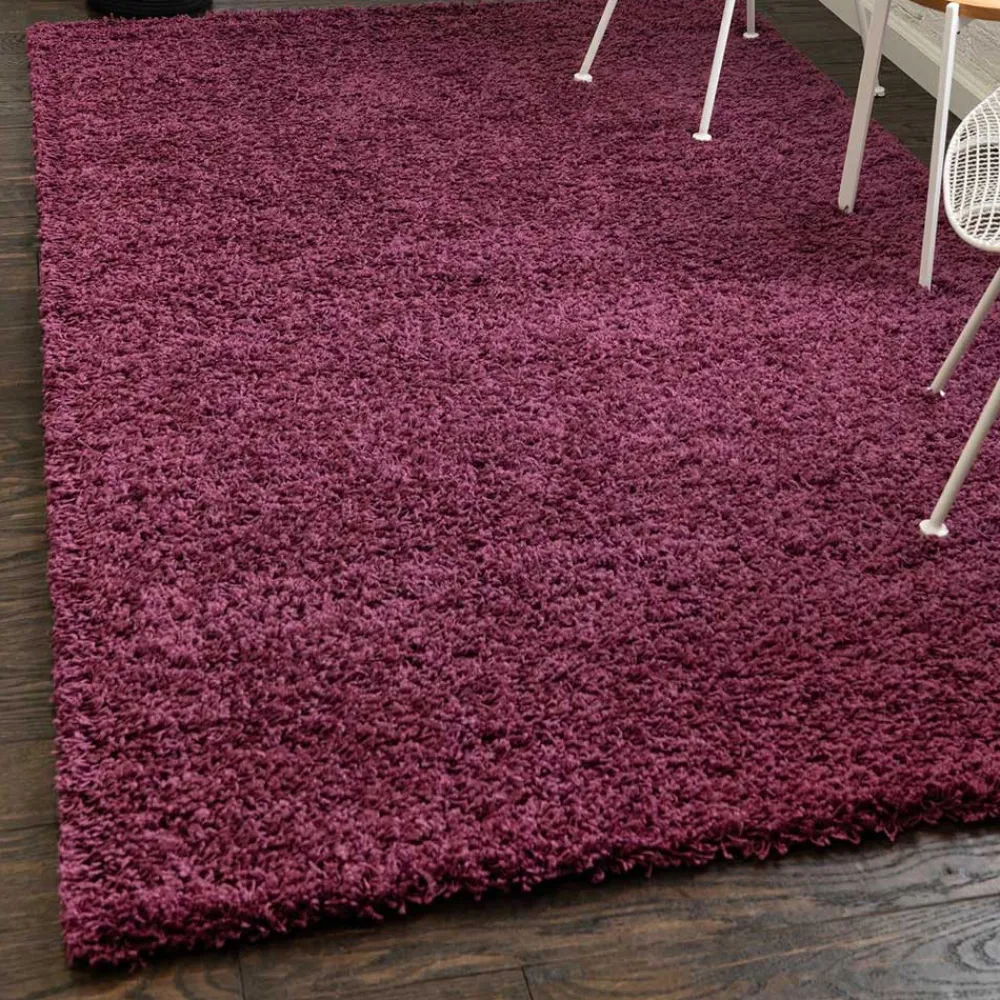 Wohnen Hochflor Teppich oder Läufer in Violett - Zelio