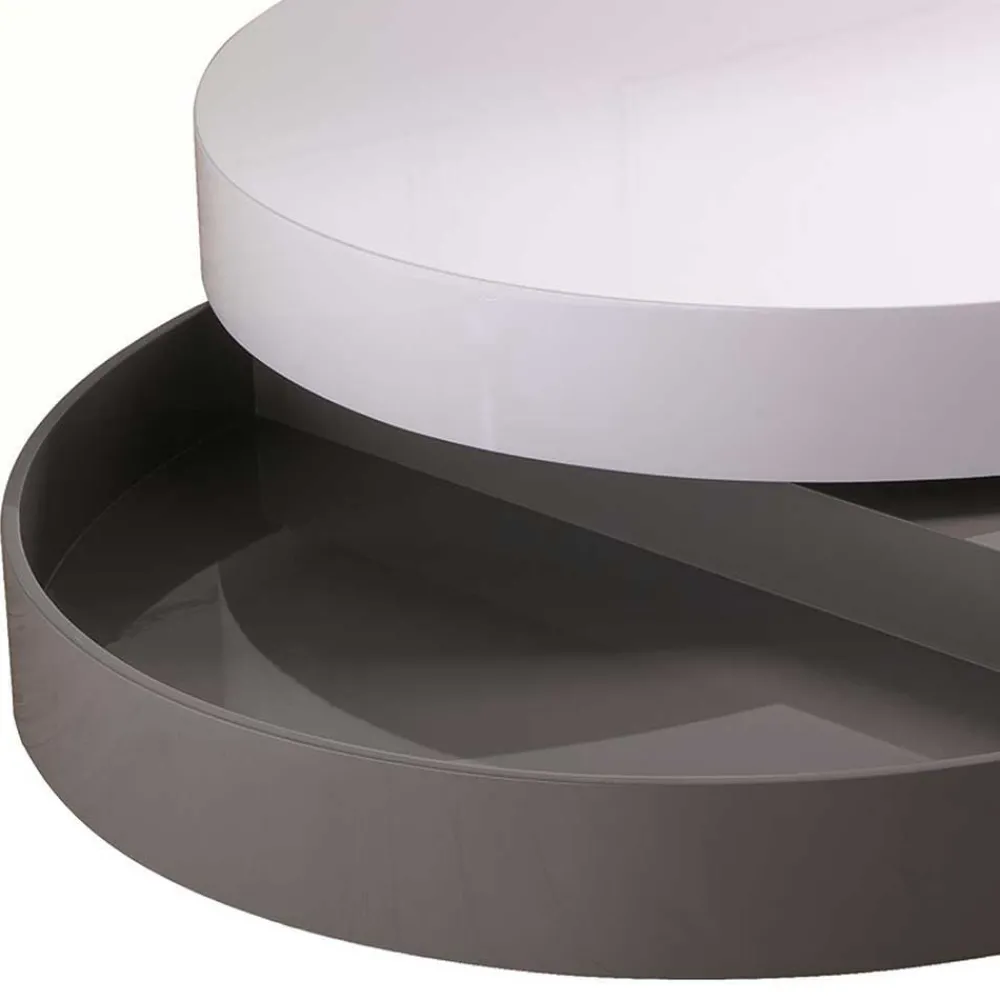 Wohnen Designermöbel*Hochglanz Design Wohnzimmertisch drehbar - Tulima