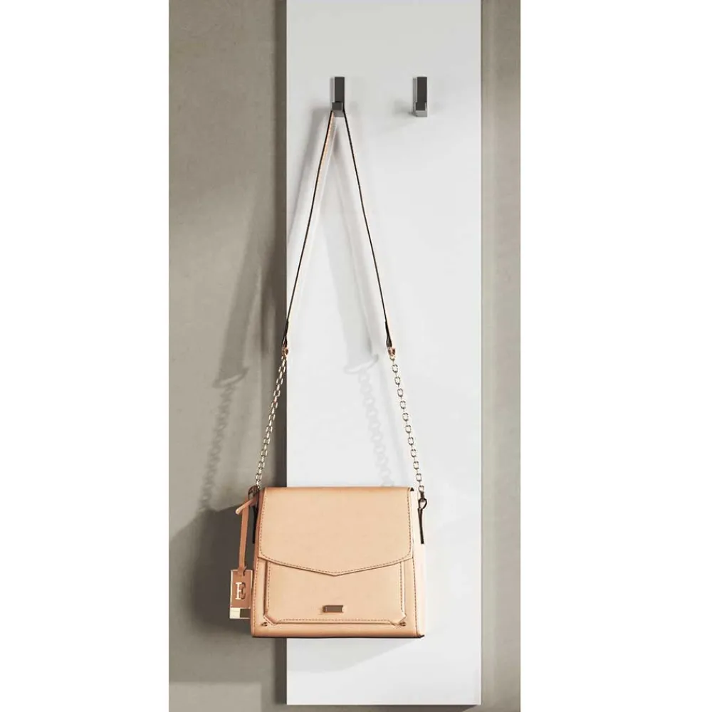 Wohnen Weiße Möbel|Bürogarderoben*Hochglanz Garderobenpaneel in Weiß - Castalla