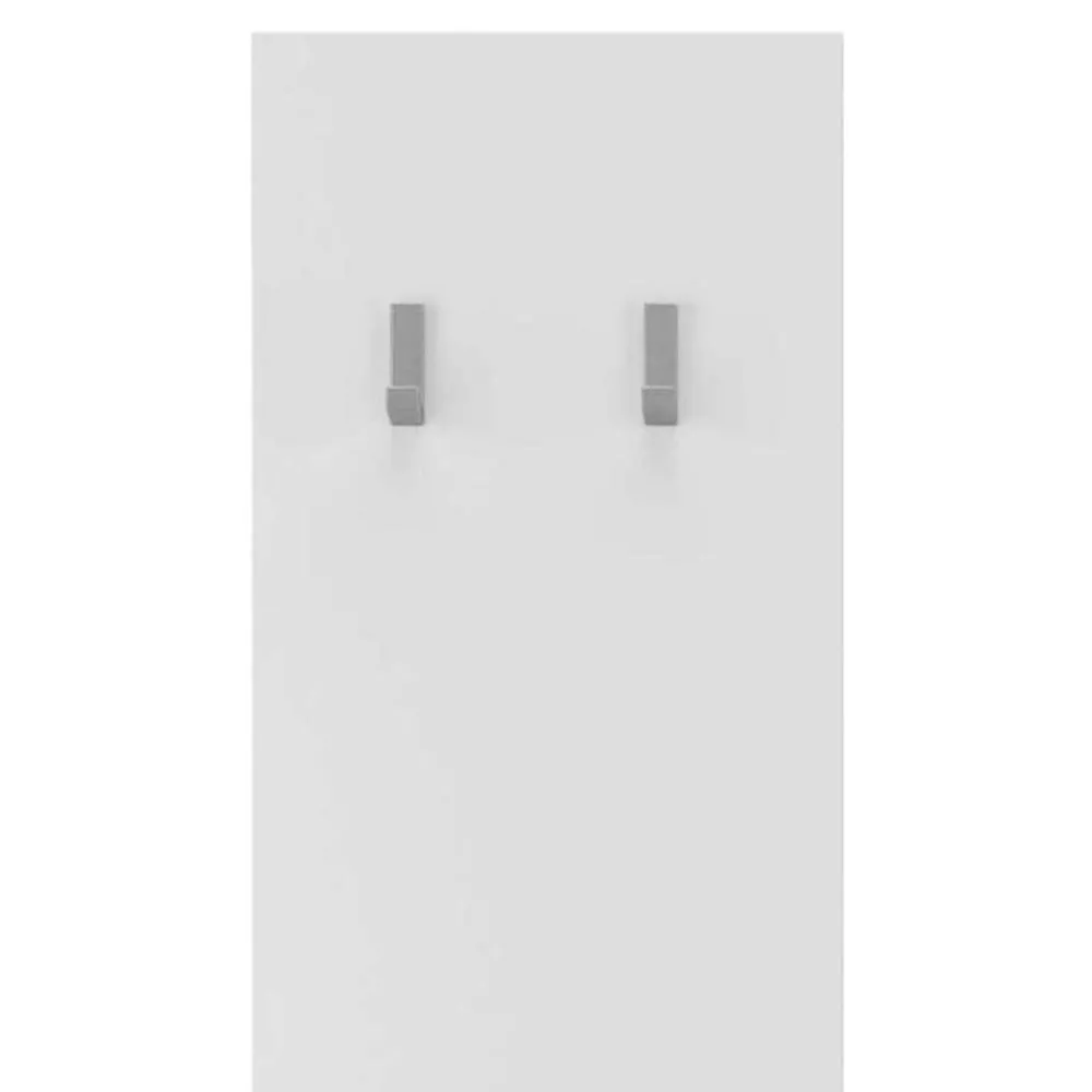 Wohnen Weiße Möbel|Bürogarderoben*Hochglanz Garderobenpaneel in Weiß - Castalla