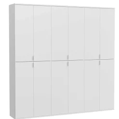 Wohnen Hochglanz Kleiderschrank Set kompakt - Ejulia (dreiteilig)