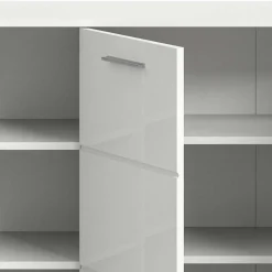 Wohnen Sideboards*Hochglanz Kommode in Weiß mit drei Türen - Rugova