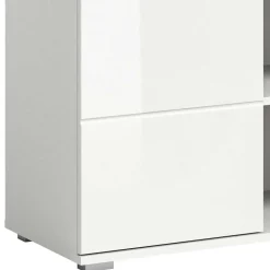 Wohnen Sideboards*Hochglanz Kommode in Weiß mit drei Türen - Rugova