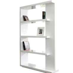 Wohnen Wohnzimmer-Regale|Wohnzimmerschränke*Hochglanz Raumteiler Design Regal in Weiß - Jasmon