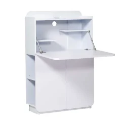 Wohnen Hochglanz Sekretär Vignola in Weiß