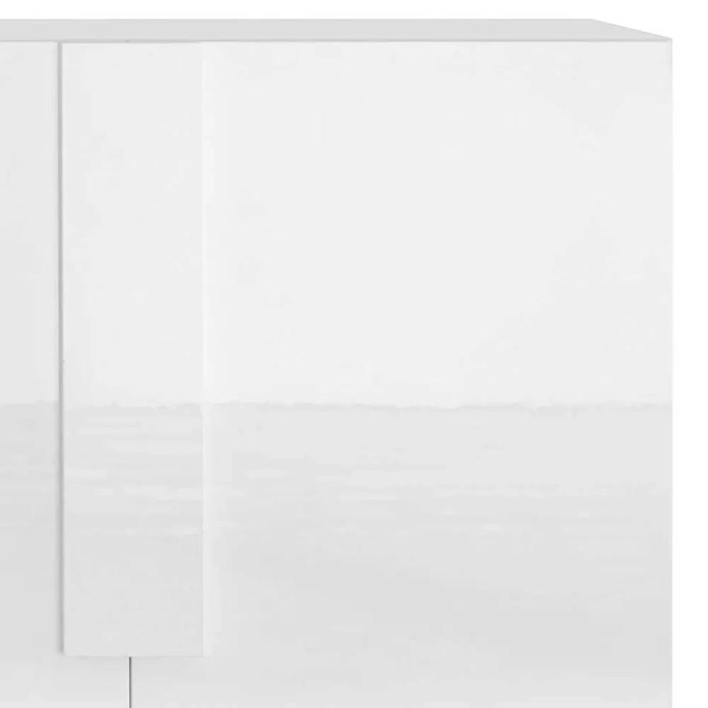 Wohnen Sideboards*Hochglanz Sideboard mit 4 Türen in Weiß - Kerym