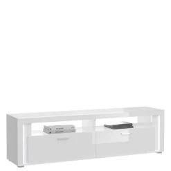 Wohnen Hochglanz TV Board mit LED Beleuchtung - Gomata