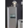 Wohnen Hochglanz Vitrine mit LED in Weiß - Gomata