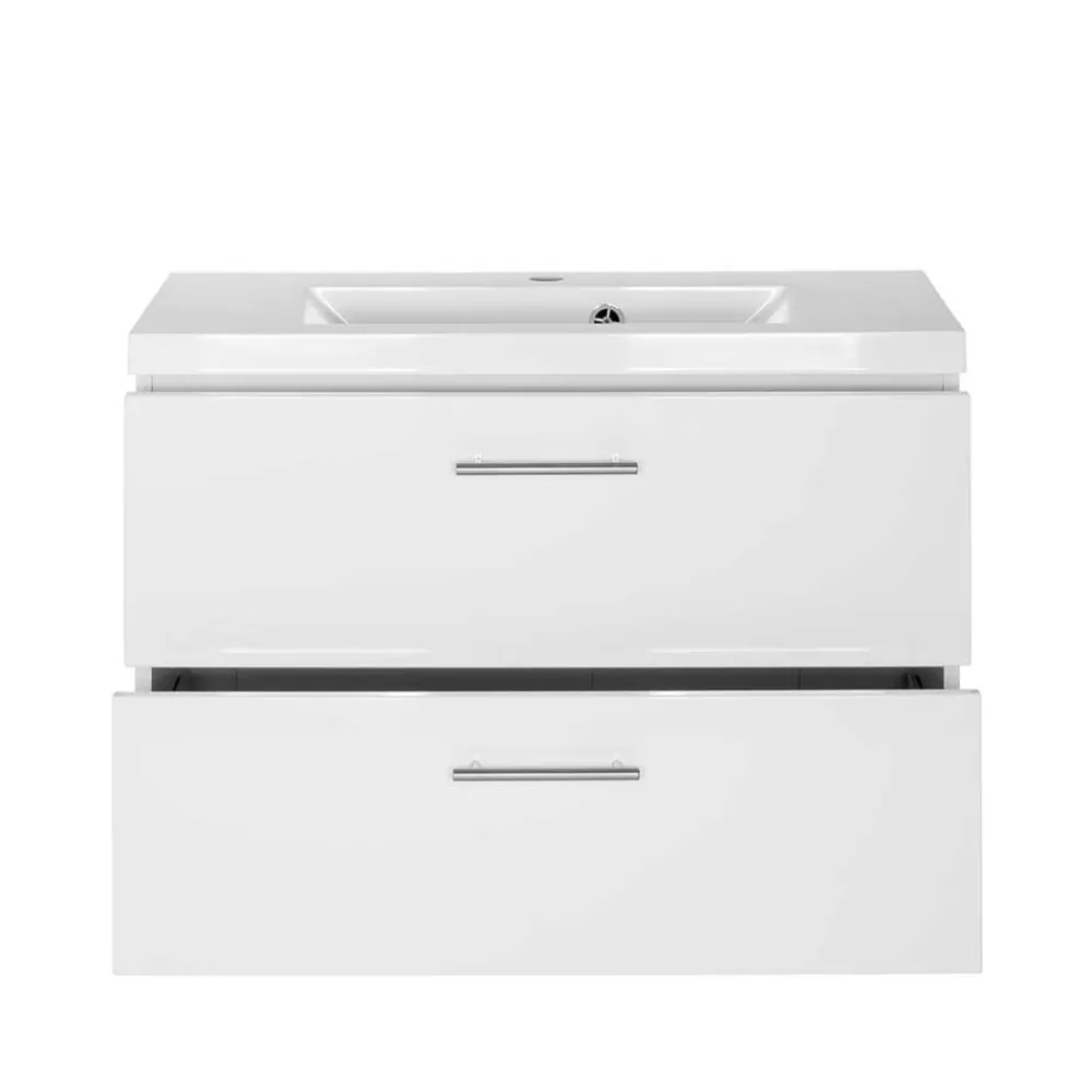 Wohnen Hochglanz Wand Waschtisch mit Waschbecken - Vohdan