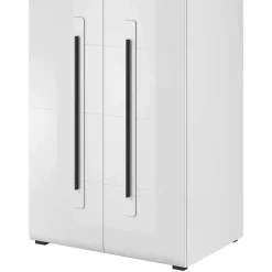 Wohnen Hochglänzender Schrank in Weiß - 2-türig - Baranoma