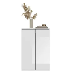 Wohnen Schuhschränke|Schränke*Hochglänzender Schuhschrank in Weiß - Ejulia