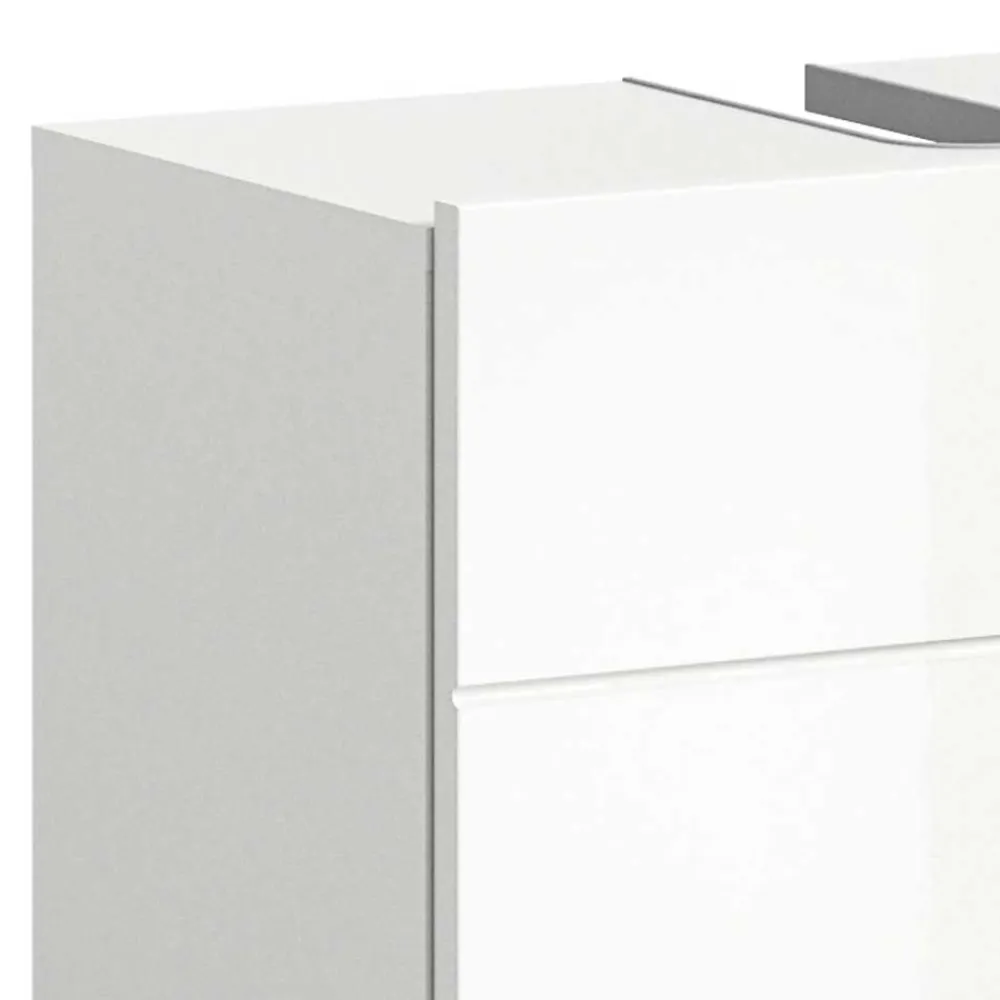 Wohnen Badschränke|Waschtisch*Hochglänzender Waschbeckenunterschrank in Weiß - Vitablos