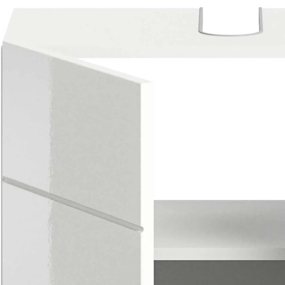 Wohnen Badschränke|Waschtisch*Hochglänzender Waschbeckenunterschrank in Weiß - Vitablos