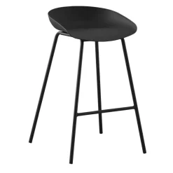 Wohnen Sessel & Hocker|Barhocker*Hochhocker in Schwarz Kunststoff PP - Terryola (4er Set)