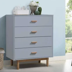 Wohnen Kommoden|Flurkommoden*Hochkommode - zweifarbiger Scandi Chic - Caldaro