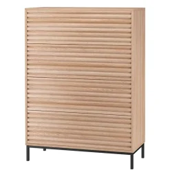 Wohnen Flurkommoden*Hochkommode in Eiche Holzoptik - Lunira