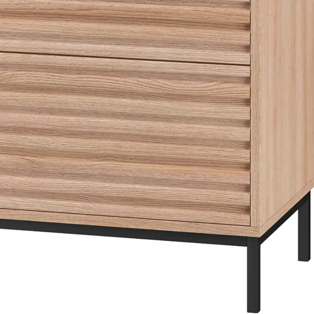 Wohnen Flurkommoden*Hochkommode in Eiche Holzoptik - Lunira