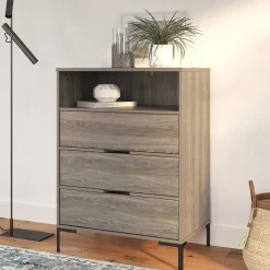 Wohnen Flurkommoden*Hochkommode in Holzoptik Eiche verwittert - Grafics