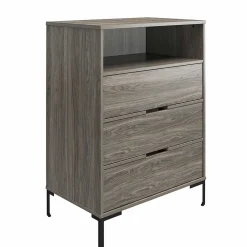 Wohnen Flurkommoden*Hochkommode in Holzoptik Eiche verwittert - Grafics