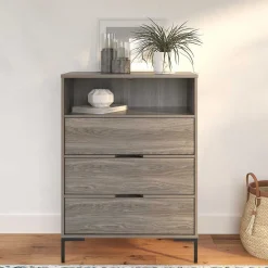 Wohnen Flurkommoden*Hochkommode in Holzoptik Eiche verwittert - Grafics