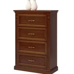 Wohnen Flurkommoden*Hochkommode in Walnussbraun - Dramos