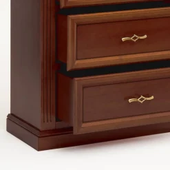 Wohnen Flurkommoden*Hochkommode in Walnussbraun - Dramos